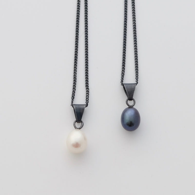 sterling silver and freshwater pearl necklaces