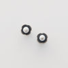 Sterling silver and freshwater pearl studs